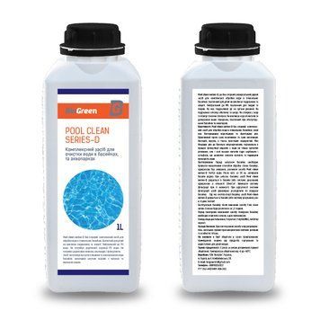 Комплексное средство для очистки воды в бассейнах и аквапарках 1л Pool clean series-D Bioclean 10605449 фото