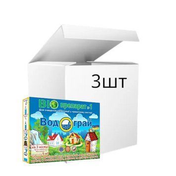 Біопрепарат для вигрібних ям, септиків і вуличних туалетів Водограй 3шт х 50г Водограй17 фото