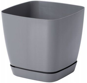 Горщик для квітів FormPlastic Toscana Kwadro-19 5 л сірий Form-Plastic 0734-059 фото