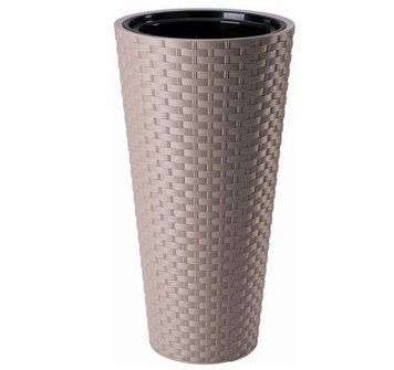 Горщик FormPlastic Rattana Slim &mdash; 40 бежевий Form-Plastic 3850-051 фото