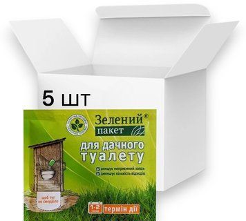 Засіб для дачних туалетів "Зелений пакет" 5шт. х 30 гр. Доктор Робик 30dr фото