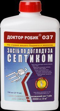 Засіб по догляду за септиком Доктор Робік 037 798 мл 037dr фото