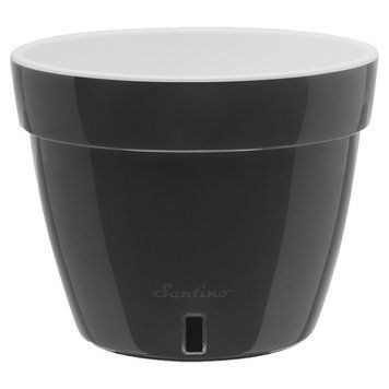 Горшок для цветов ASTI 6 л антрацит Santino AST60ANT/WHT фото