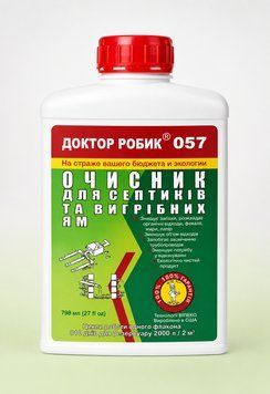 Очищувач для септика та вигрібної ями Доктор Робик 057 798 мл. 057dr фото