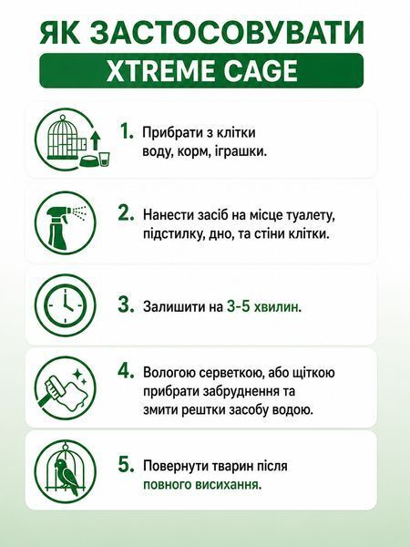 Очистка клеток животных и птиц 0.5 л. Xtreme Cage Mal27 фото
