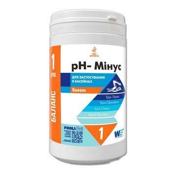 Средство для регулировки уровня Рh воды в бассейне РН- (минус) 1.2кг WWW (туба) 10605098 фото