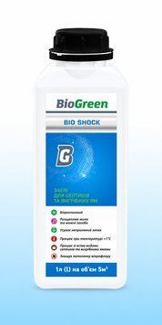 Засіб для септиків і вигрібних ям Bio Shock 1 л. Biogreen 10605452 фото