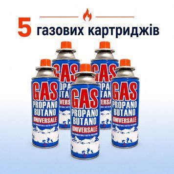 Балон газовий універсальний GAS 227г/400мл, 5 шт. gaz2 фото