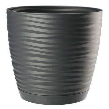 Горщик для квітів FormPlastic Sahara mini-15 1,7 л антрацит Form-Plastic 3020-014 фото