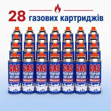 Балон газовий універсальний GAS 227г/400мл, 28 шт. gaz6 фото