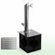 СОЛНЕЧНАЯ садовая колонка круглая 5л, декор. ОВАЛ 100мм. ТМ "Rivnyna" Standart 2 крана, + дрен. мод, решетка "Волна" RV20203-2Ко фото 1