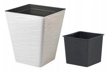 Горщик FormPlastic Sahara kwadro-30 білий Form-Plastic 3920-011 фото
