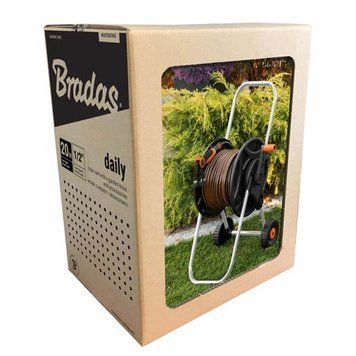 Комплект для поливу: візок, шланг 1/2" 20м, арматура BLACK LINE Bradas ECO-AG26020SET1 фото