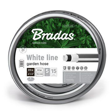 Шланг для полива 5-ти слойный WHITE LINE 1/2" 20м Bradas WWL1/220 фото