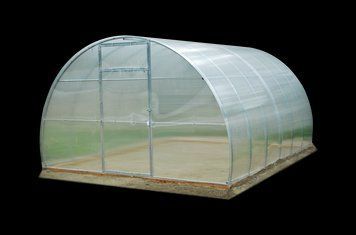 Теплица "Алистан 20x20" 3&times;10 из оцинкованной квадратной трубы с поликарбонатом 8 мм Теплиця N139 фото