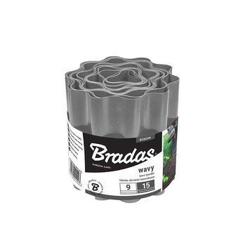 Бордюр хвилястий газонний 9м х 20см, сіри Bradas OBFGY 0920 фото